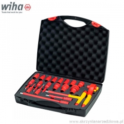 Zestaw izolowanych kluczy nasadowych 1/2" 10-32mm 1000V w walizce Wiha 7208N (43024)