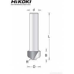 Frez kształtowy płaski 12.7x50x2mm chwyt 8mm Hikoki (754090)