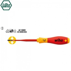 Wkrętak płaski 3,5 x 100mm izolowany 1000V VDE Wiha SoftFinish electric slimFix 3201 ( 35446 )