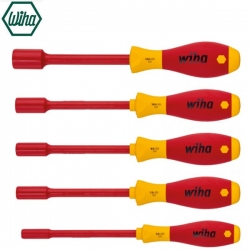 Zestaw wkrętaków nasadowych izolowanych 5,5-13mm 5-cz Wiha SoftFinish 1000V VDE 322K5 ( 29466 )
