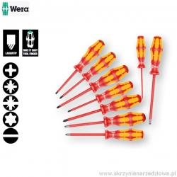 Zestaw wkrętaków izolowanych płaskich PH PZ TORX VDE 1000V Wera (05133355001)