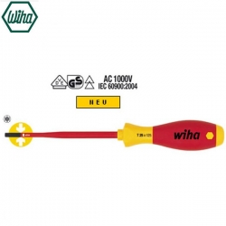 Wkrętak gwiazdka TORX T10 izolowany 1000V VDE SoftFinish electric slimFix Wiha 3251 ( 36536 )