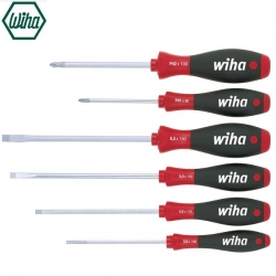 Zestaw wkrętaków płaskich krzyżowych PH SoftFinish 6-cz Wiha 302HK6SO ( 07152 )