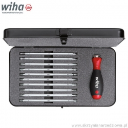 Zestaw wkrętak z trzonami wymiennymi płaskie PH PZ Torx Hex 11cz. SYSTEM 6 Wiha 284T (00623)