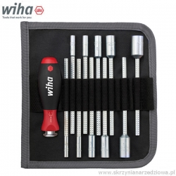 Zestaw wkrętak z trzonami wymiennymi nasadowymi 4-13mm 12cz. SYSTEM 6 Wiha 284T (27713)