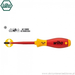 Wkrętak krzyżowy krzyżak PZ2 x 100mm izolowany 1000V VDE Wiha SoftFinish electric slimFix 3241 ( 35396 )