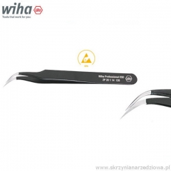 Pęseta precyzyjna antymagnetyczna 120mm typ 7a Wiha Professional ESD EPA ZP 20 1 14 ( 32335 )