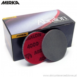 Krążek ścierny Mirka Abralon fi 150mm rzep gr. 2000 na gąbce - 1 szt.