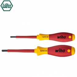 Zestaw wkrętaków izolowanych płaskich krzyżowych SL/PZ 2-cz Wiha SoftFinish 1000V VDE SB328S2 ( 32282 )
