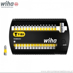 Zestaw bitów udarowych Y TORX T10-T40 z uchwytem 1/4" 25mm XLSelector w kasecie 13cz. Wiha SB7948-Y505 (41833)