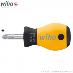 Wkrętak antystatyczny krzyżowy PZ2 ESD Wiha Stubby 313ESD (32157)