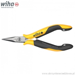 Szczypce precyzyjne półokrągłe antystatyczne ESD 145mm Wiha Z36004 (27905)