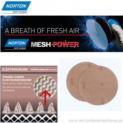 Krążek siatka ścierna 150mm P320 tlenek aluminium Norton Meshpower M220 (69957326278)
