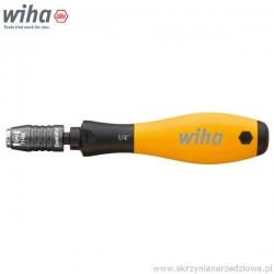 Wkrętak z uchwytem na bity 1/4" mechaniczny antystatyczny ESD SoftFinish Wiha 387ESD (32161)